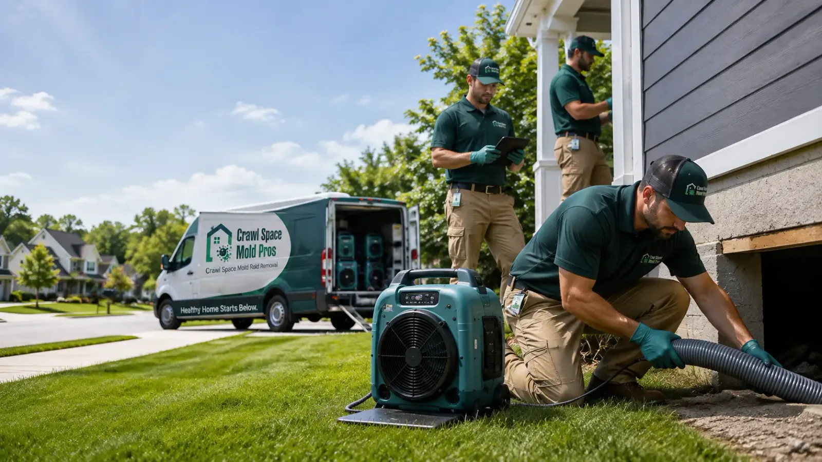 Crawl Space Mold Removal in Mount Pleasant, OH